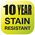 10 Year Stain Resistant